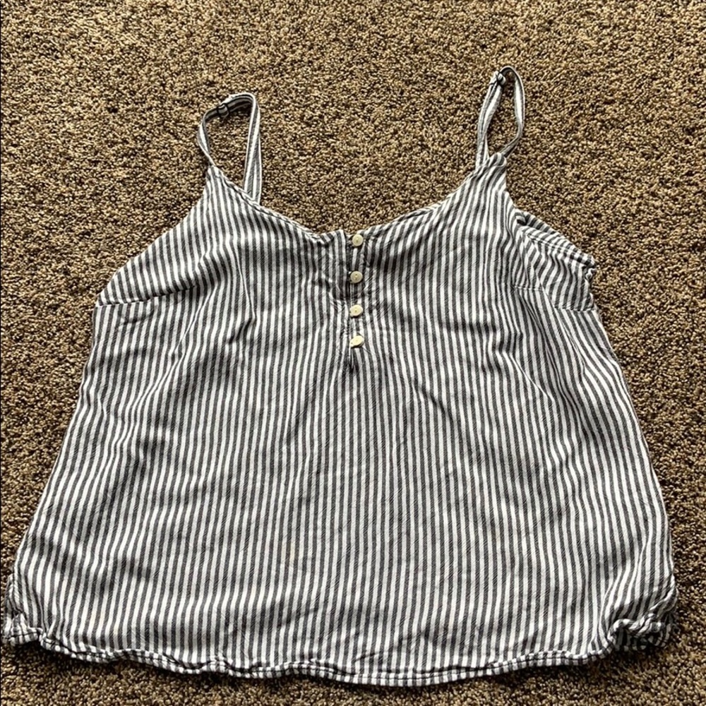 Old Navy striped crop spaghetti strap tank